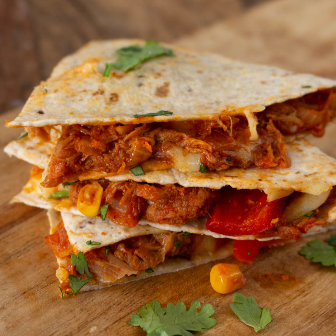 Pulled Pork Quesadillas SunPork Fresh Foods
