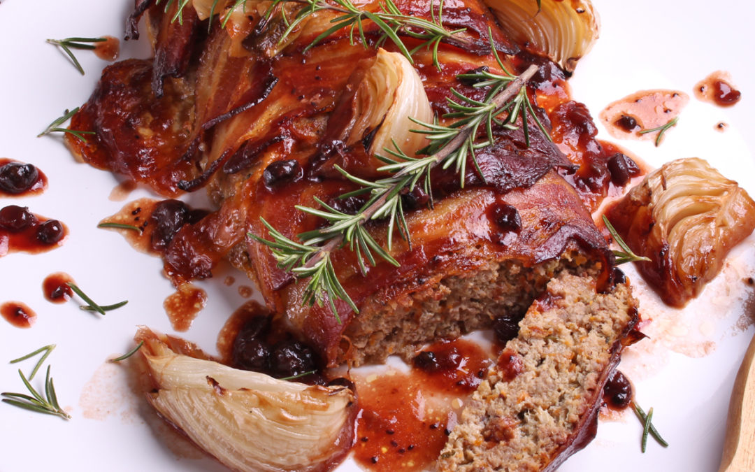 Bacon & Fennel Meatloaf with Fig & Onion Relish