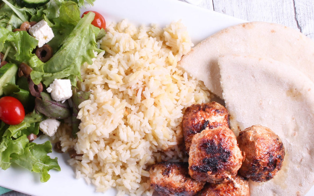 Pork Koftas with Turkish Rice Pilaf