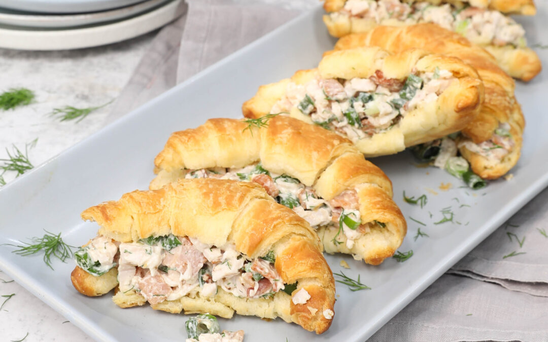Bacon, Cream Cheese & Smoked Chicken Croissants