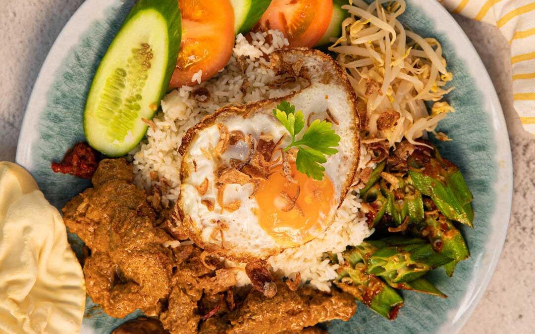 Pork Rendang Nasi Lemak