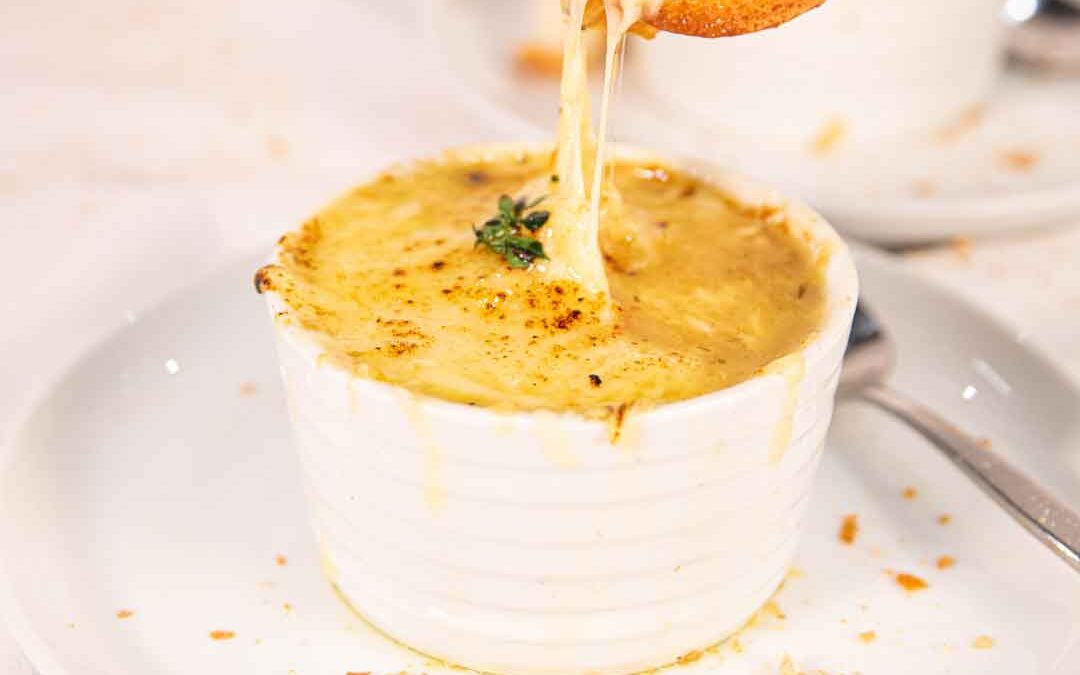 Cheesy Bacon French Onion Soup
