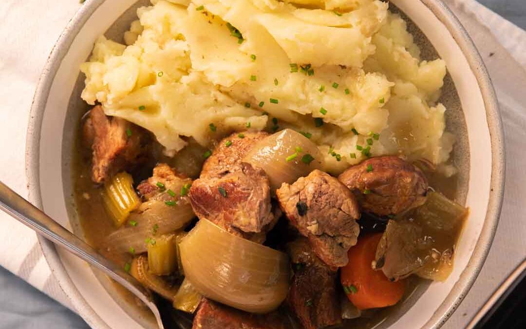 Slow Cooker Pork Shoulder Casserole